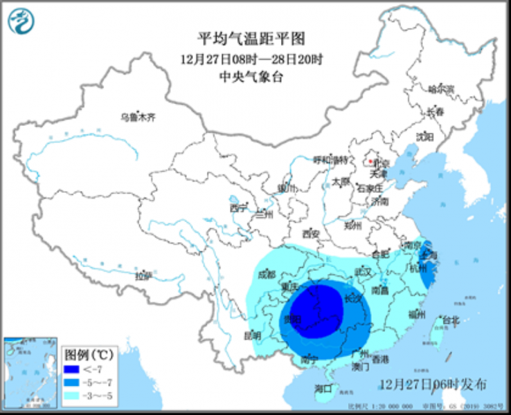  我国南方地区持续低温天气 西藏南部有较强降雪 