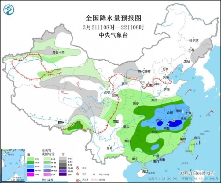 明日内蒙古华北将迎雨雪