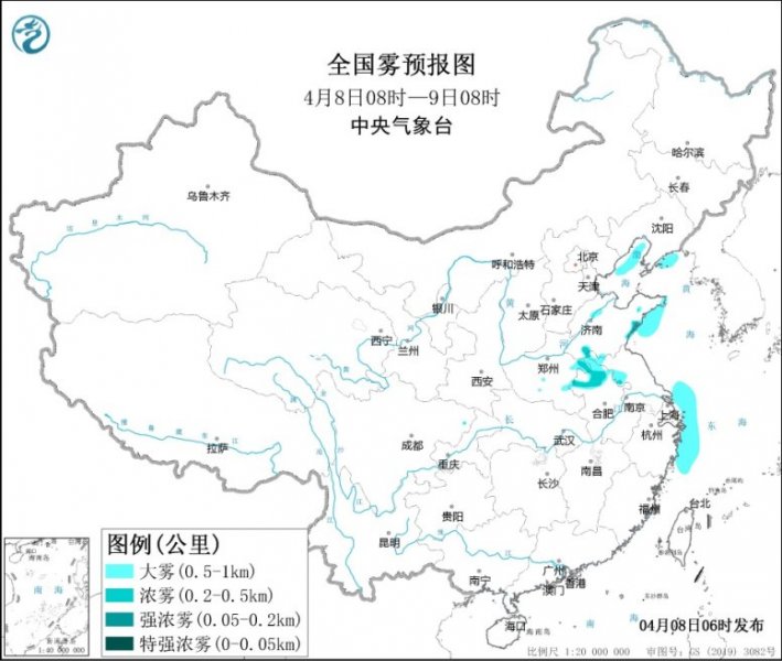 北部和东部部分海域将有大雾 