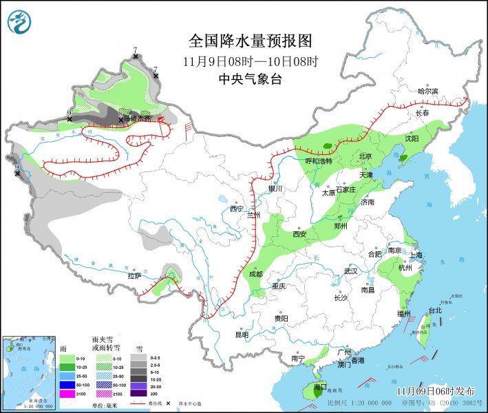 新疆有大风降温及雨雪天气 明起冷空气影响中东部地区