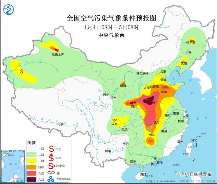 河南山东湖北等多地仍有霾天气 大部地区气温偏高雨雪较弱