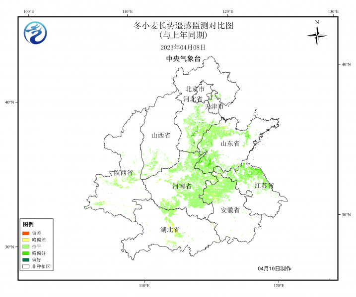 未来10天水热条件利于北方冬小麦生长发育