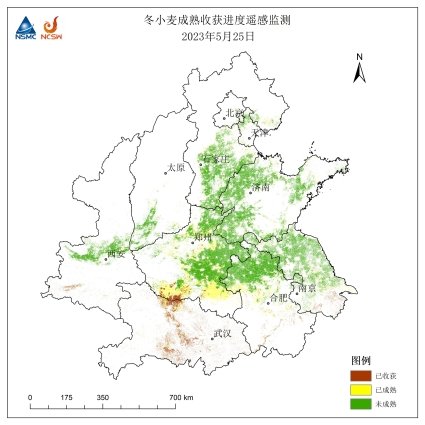豫皖苏鄂等地夏收区要避开27-28日降水时段 抢收成熟冬小麦