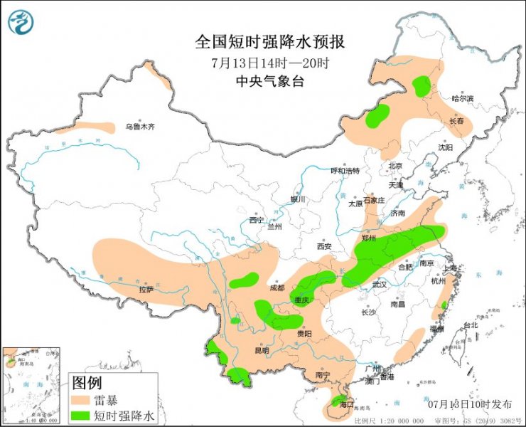 内蒙古江苏湖北贵州等地将有强对流天气