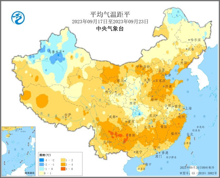 本周川陕鄂豫多雨不利秋收作业 江南华南光热充足利于晚稻抽穗扬花