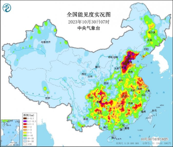 华北黄淮等地霾天气持续  新疆内蒙古及东北地区多雨雪天气