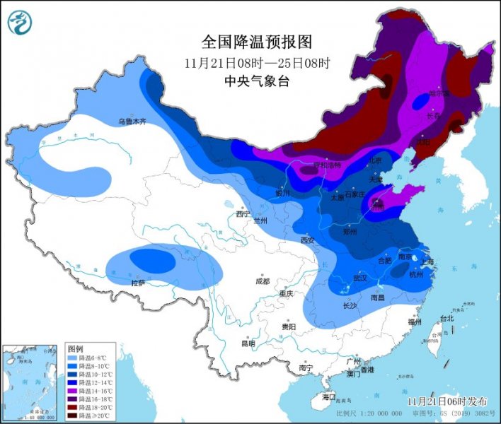 寒潮将再次席卷我国 北方大部降温剧烈东北雪强