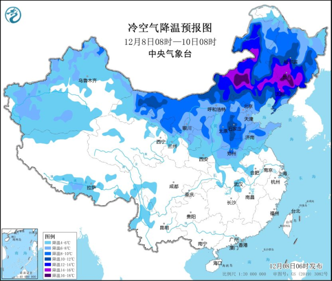 北方地区冷空气再临 内蒙古东部东北地区将再次明显降温