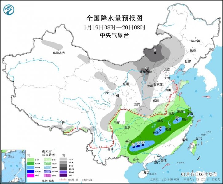 江南等地今日降雨持续 2024首场寒潮蓄势待发 