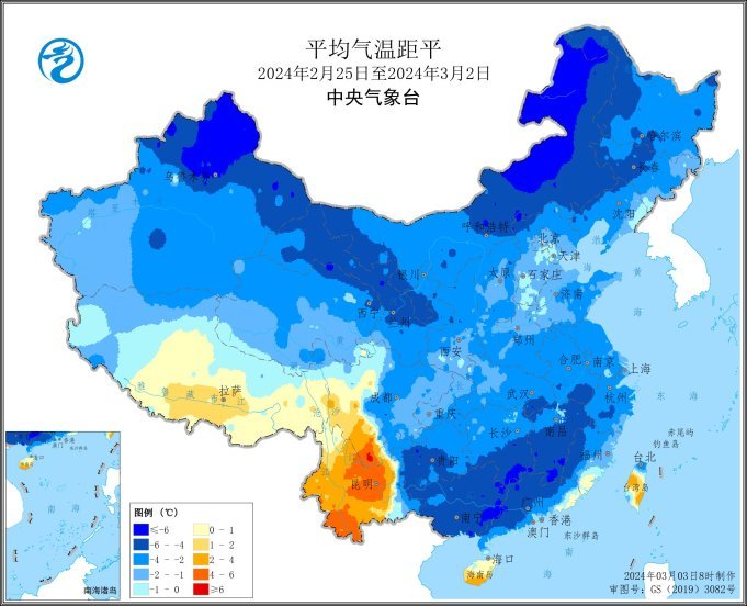本周南方持续低温阴雨寡照 对农业生产不利