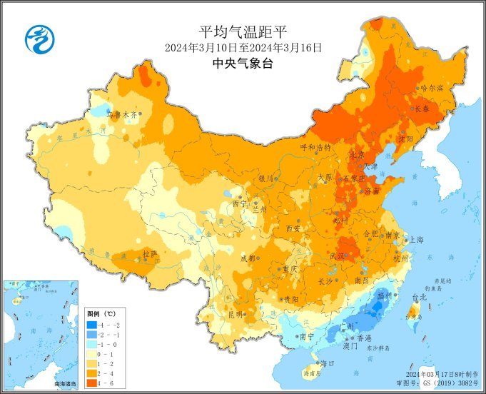 本周大部地区水热条件利于作物生长和春播生产