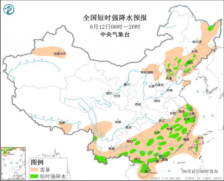 辽宁河北浙江湖南江西广西广东等地将有强对流天气