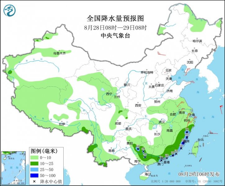 东南沿海多阵雨 川渝地区高烧难退