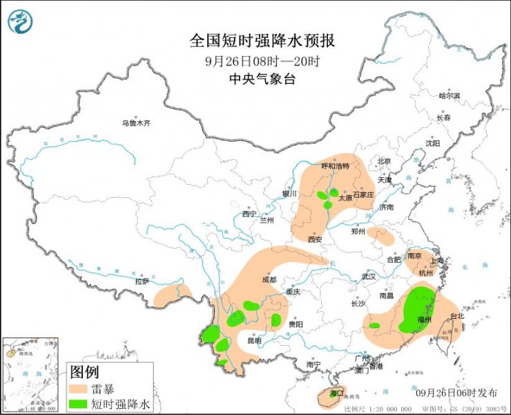 四川福建浙江云南等地将有强对流天气