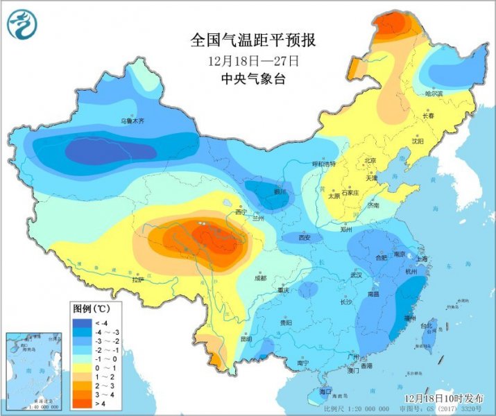 黄淮以南地区气温将明显偏低  中东部大风降温天气来袭
