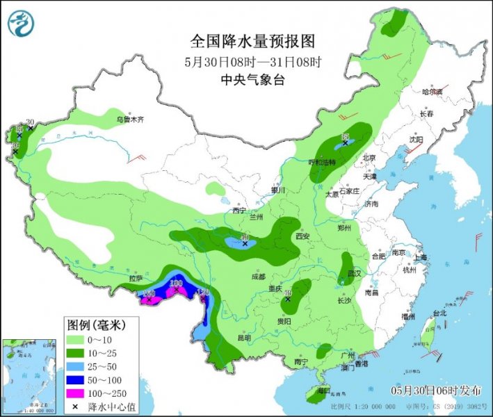 青藏高原东南部降雨较强  长江中下游等地较强降水过程将开启 