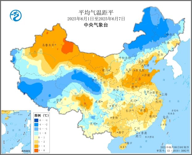 未来十天华北南部黄淮陕西高温少雨影响夏种  长江中下游多强降雨及时排涝降