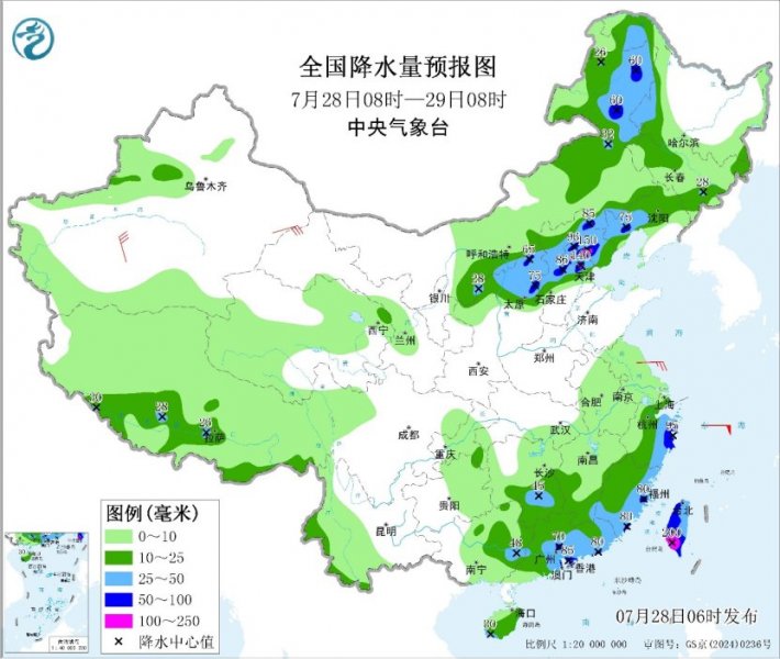 今日华北北部有大雨或暴雨  “竹节草”卷土重来影响华东地区