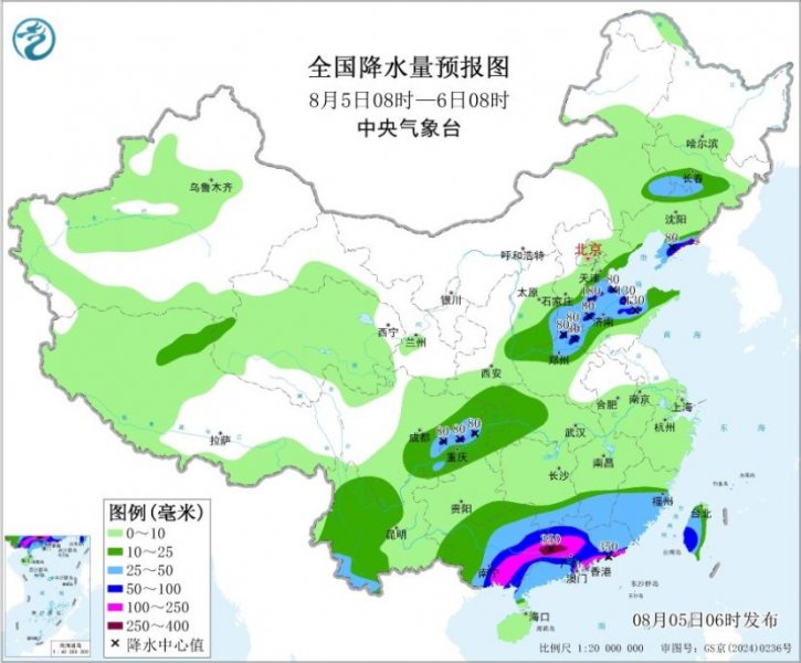 华南等地强降雨持续 中东部高温明日起有所减弱 