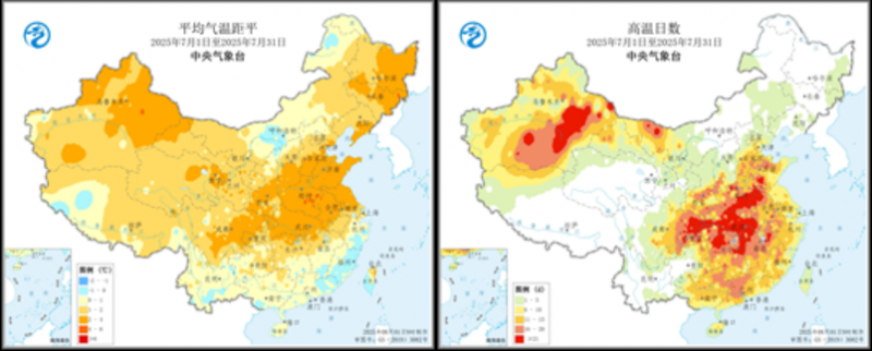 8月需防范高温伏旱及强降水对农业生产的不利影响