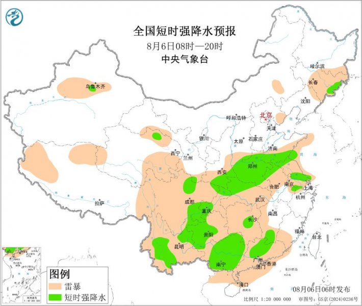 山东河南四川广西广东等地将有强对流天气