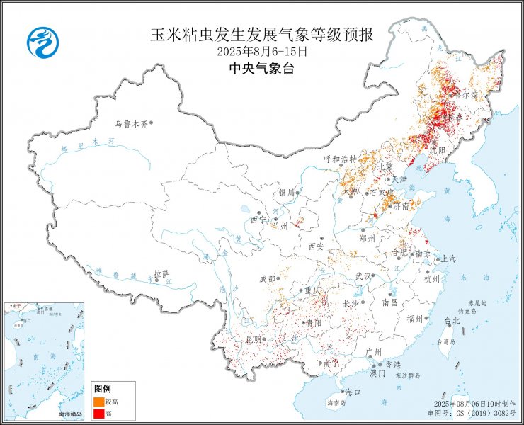 未来十天东北华北北部等地玉米粘虫发生气象风险较高   需加强监测防控