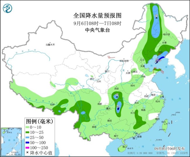 陕西四川等局地有较强降雨 华北东北降水降温